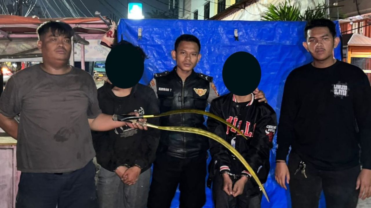 Polisi Tangkap Dua Remaja Jual Beli Sajam Gangster di Karawaci Tangerang, Diduga Akan Dipakai Tawuran