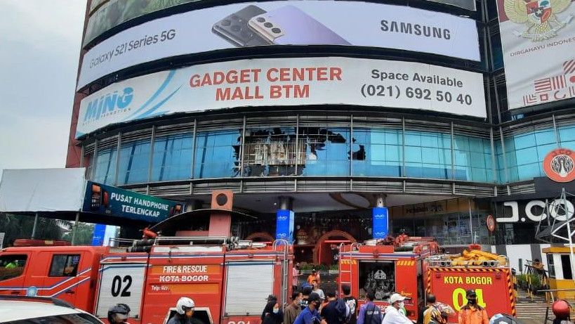 Api Berkobar di Lantai 1 Mall BTM Bogor, Pengunjung Panik Berhamburan