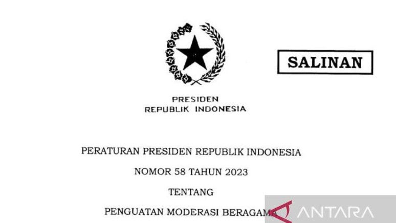 Jokowi Terbitkan Perpres Nomor 58 Tahun 2023 Tentang Moderasi Beragama, Ini Isinya