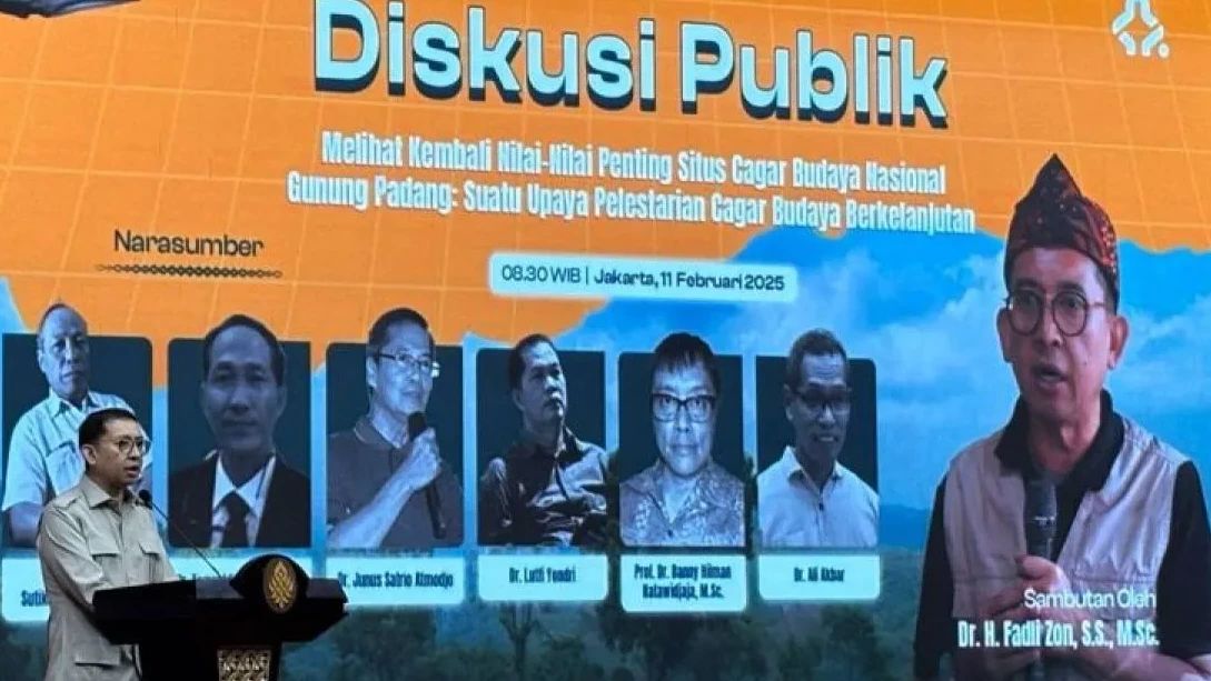 Menbud Fadli Zon Bersikukuh Mau Lanjutkan Penelitian Situs Gunung Padang