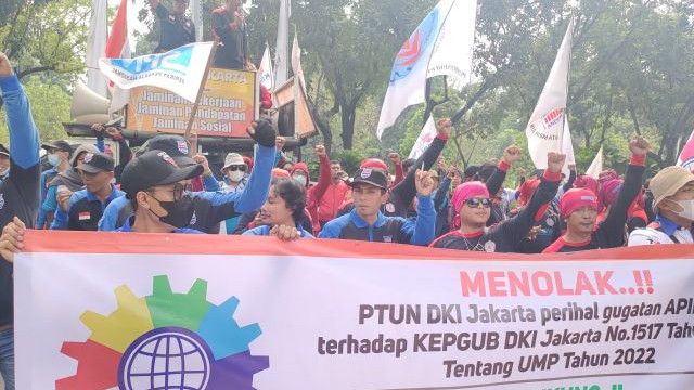 Buruh DKI Dukung Anies Ajukan Banding Putusan PTUN Soal Kenaikan Upah: Tak Perlu Takut, Kami Dukung Sampai Jadi Presiden