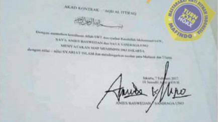 Heboh! Jejak Digital Anies Teken Kontrak Politik dengan Al Khathath di Pilgub DKI, Benarkah?