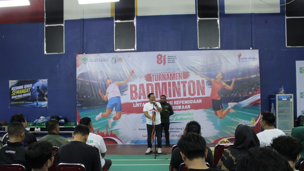 Serunya Pemuda Katolik Bikin Lomba Badminton Lintas Organisasi dan Mahasiswa di Senayan