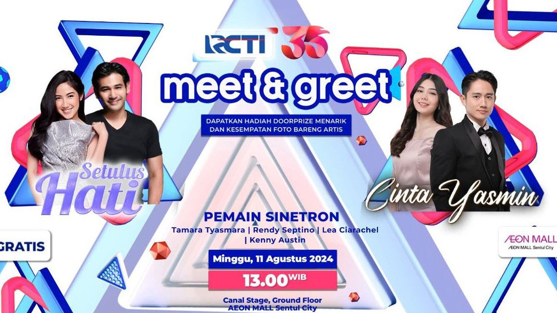 Pemain Sinetron Cinta Yasmin dan Setulus Hati Siap Menyapa Masyarakat Sentul di Meet and Greet Sinetron RCTI