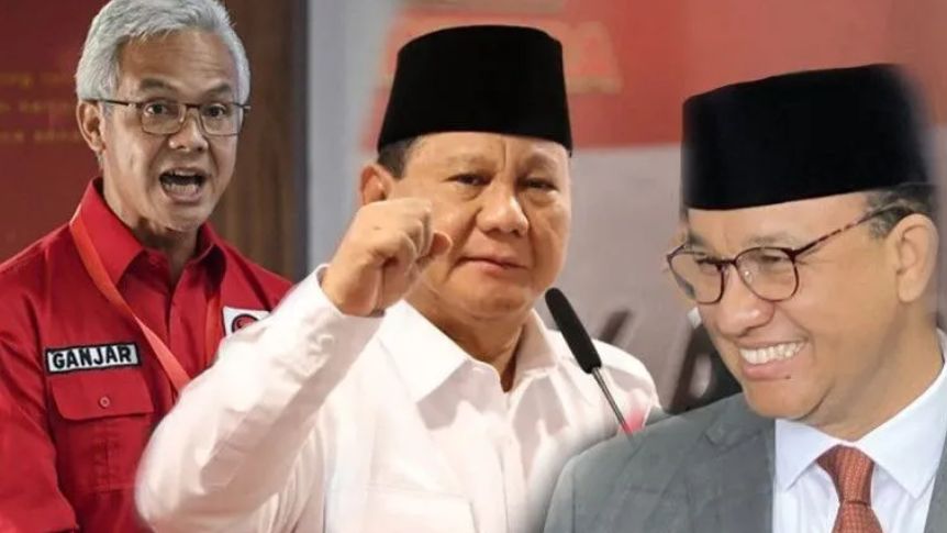 Survei SMRC: Ganjar Pranowo 37,9 Persen, Prabowo 33,5 Persen, dan Anies 19,2 Perse