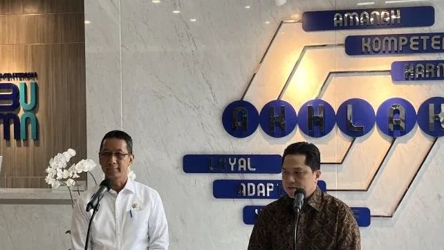 Pj Gubernur DKI Jakarta Temui Erick Thohir, Bahas Integrasi MRT hingga Kereta Cepat