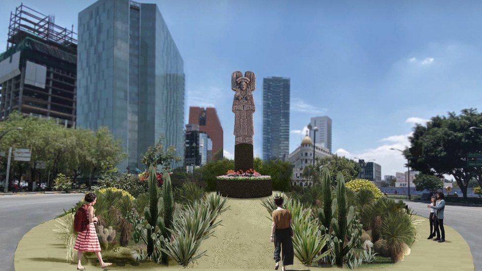 Sering Jadi Sasaran Vandalisme, Patung Columbus Resmi Diganti Patung Wanita Pribumi