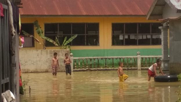 258 Rumah di Langkat, Sumatera Utara Terendam Banjir Akibat Hujan Lebat