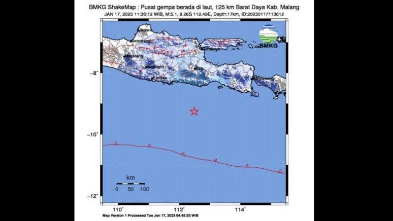 Gempa Malang M 5,1 Dirasakan Warga Blitar hingga Badung