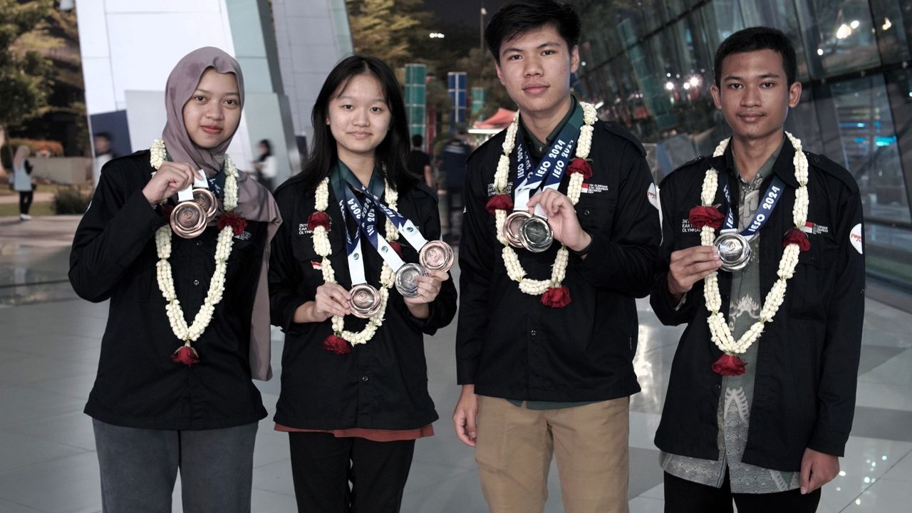 Hadiah Spesial HUT ke-79 RI, Pelajar Indonesia Raih 8 Medali di International Earth Science Olympiad 2024