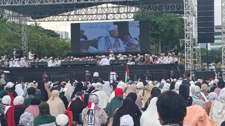 Pesan Habib Rizieq di Reuni PA 212: Kalau Mau Indonesia Berkah Harus Tunduk Pada Hukum Allah