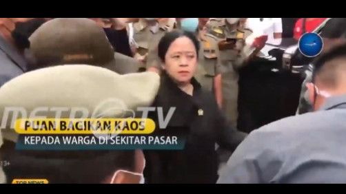 Puan Cemberut Saat Bagikan Kaos di Bekasi, Begini Penjelasan PDIP