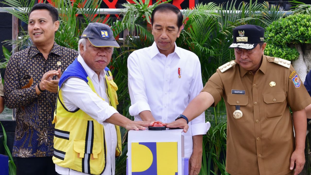Didampingi Pj Gubernur Sulsel, Jokowi Resmikan IPAL Senilai Rp1,2 Triliun di Makassar
