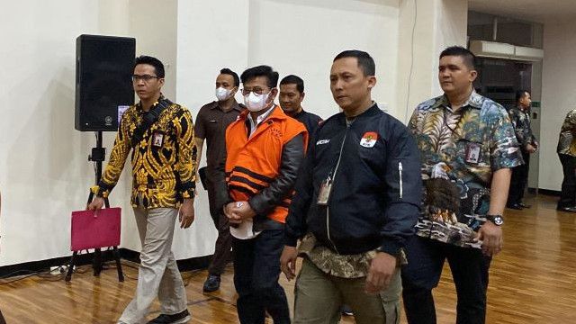 Dengan Tangan Terborgol, Syahrul Yasin Limpo: Jangan Saya Dihakimi Dulu