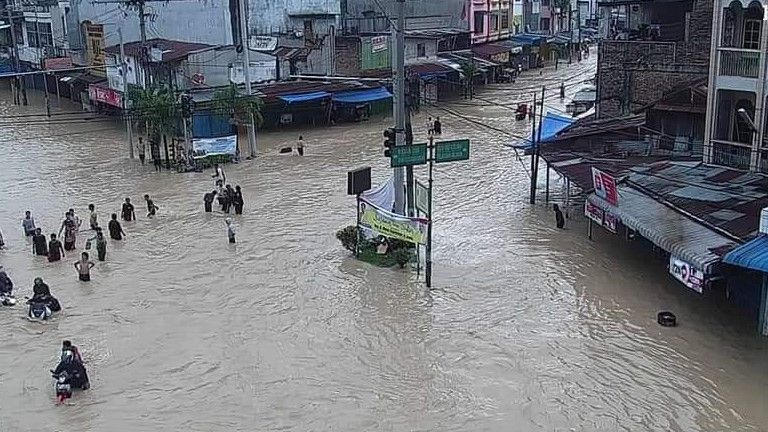 Banjir Kota Medan Berangsur Surut