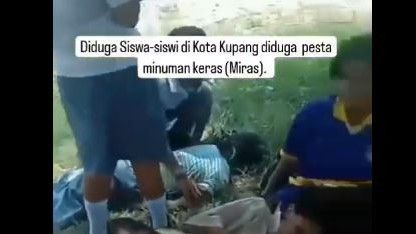 Viral! Siswa-siswi SMA di Kupang Diduga Pesta Miras, Mabuk hingga Teler di Semak-semak