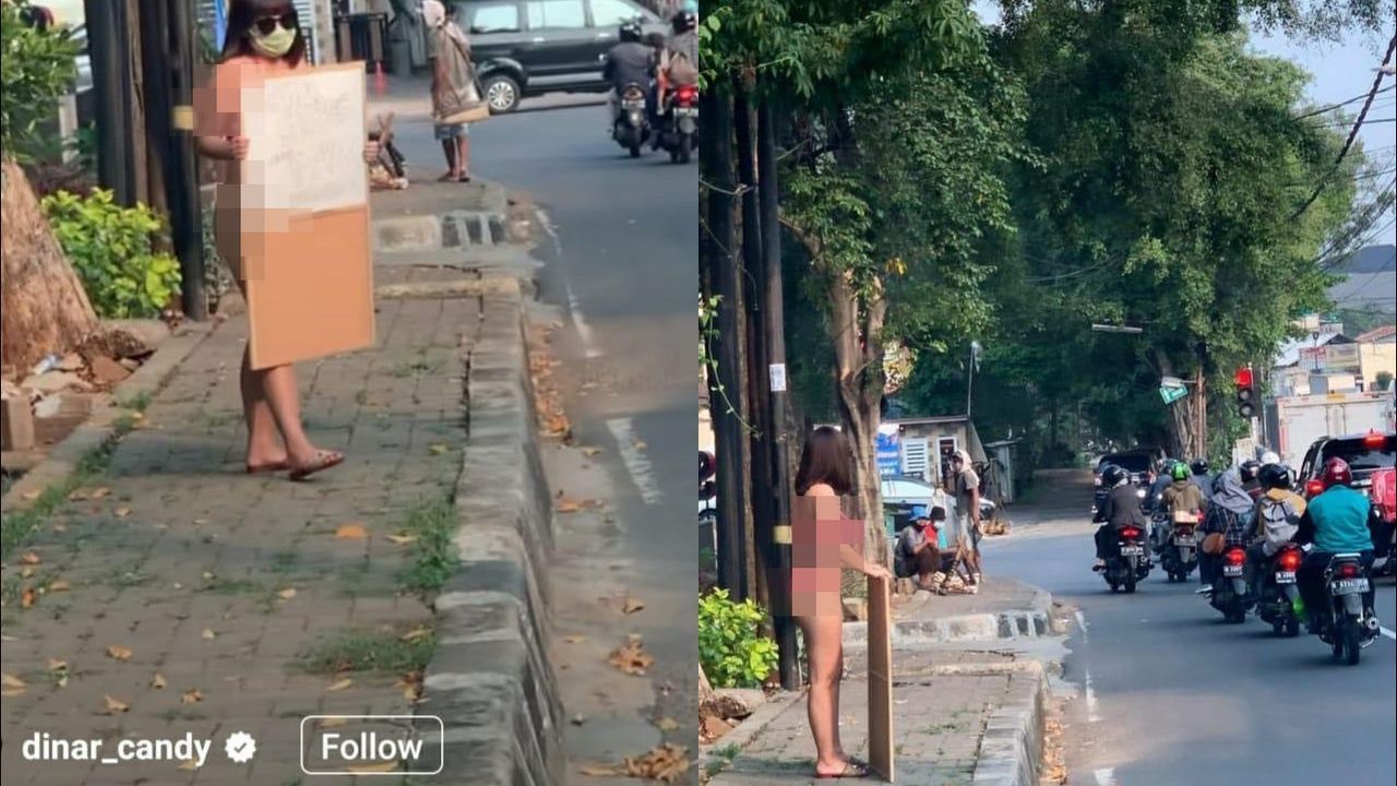 Buntut Aksi Nekat Turun ke Jalan Cuma Pakai Bikini, Dinar Candy Diamankan Polisi