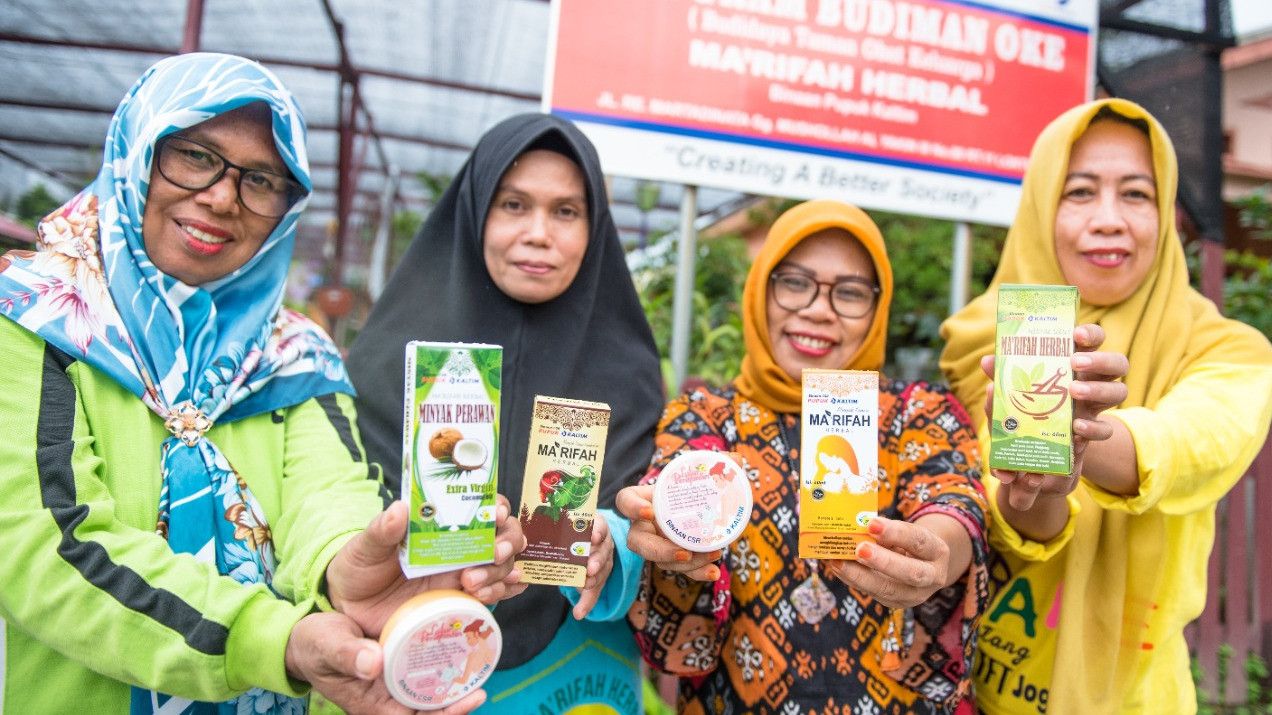 Produktif di Tengah Pandemi, Makrifah Herbal Binaan Pupuk Kaltim Raih Paramakarya 2021 dari Wapres Ma'ruf Amin