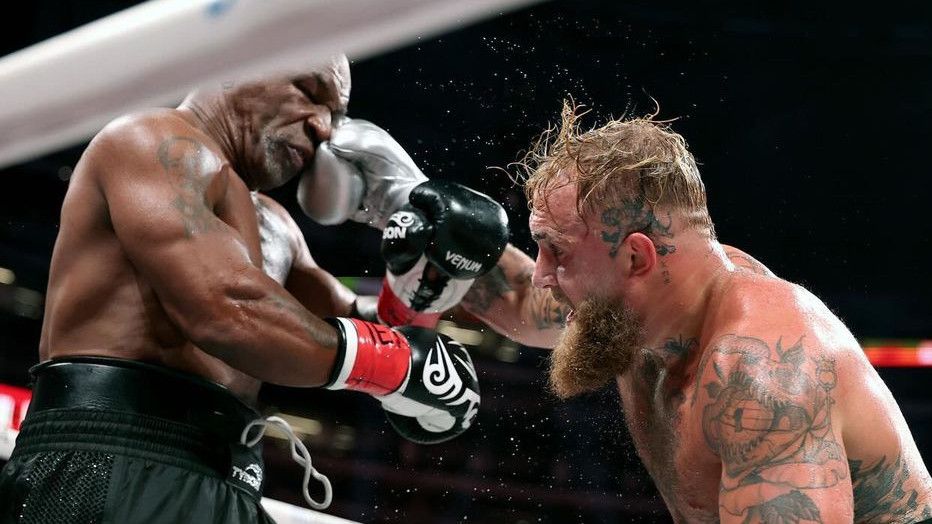 60 Juta Orang di Dunia Tonton Pertarungan Mike Tyson Melawan Jake Paul